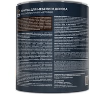 Краска Dufa для мебели и деревянных изделий чёрная 2 л МП00-012552