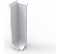 Угол внутренний для плинтуса Диал 40 серебро матовое 4687204783593