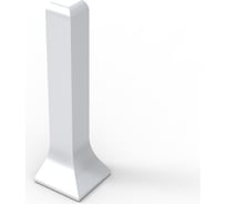 Угол внешний для плинтуса Диал 100 серебро матовое 4687204783814