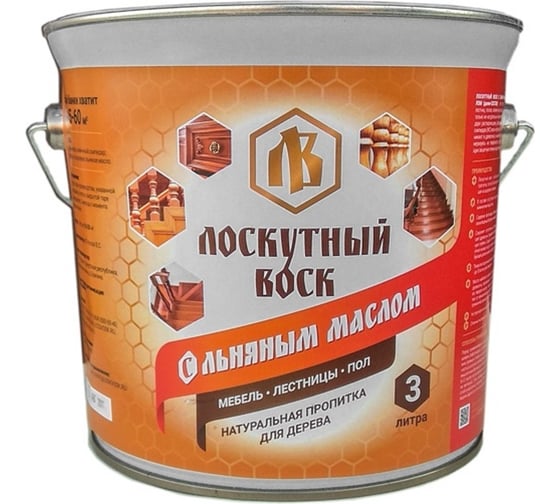 Лоскутный воск с льняным маслом 3л ЛМ0300
