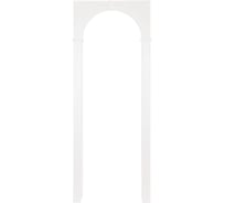 Арка Лесма стиль Казанка ПВХ белое дерево 700-1300х190х2200 со сводорасширителем К-2П-БЭ
