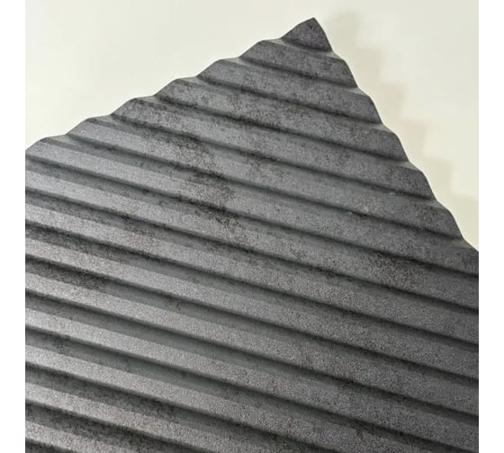 Декоративные стеновые панели ООО ВДК 3D МДФ Комплект 4 штуки темный бетон 45x45x5 СП1