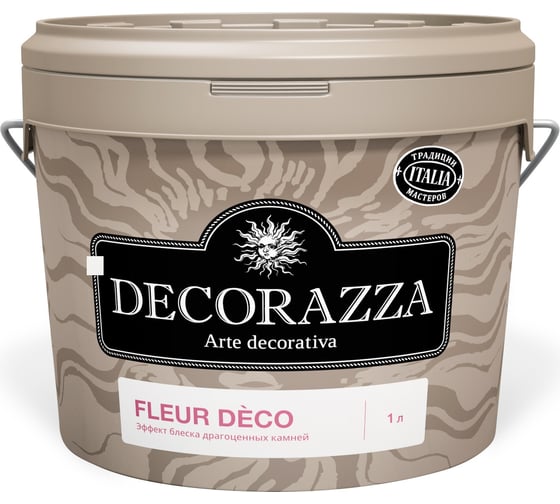 Финишное покрытие DECORAZZA Fleur Deco Base incolore FD00 база бесцветная 1 л DFD00-10