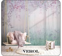 Флизелиновые фотообои Verol Волшебный лес 400x283 см, розовый, 4 полосы 164-ФФО-05860