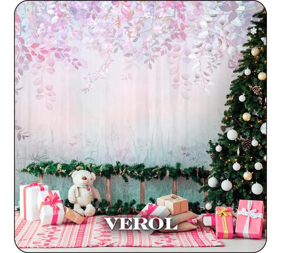 Флизелиновые фотообои Verol Волшебный лес 400x283 см, розовый, 4 полосы 164-ФФО-05860
