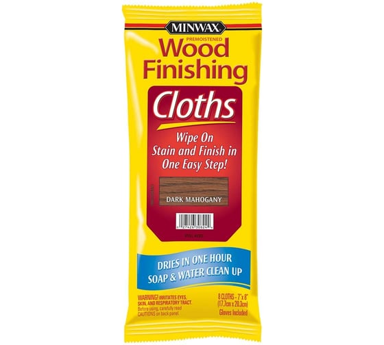 Салфетка Minwax WF темный махагон 30824
