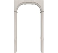 Арка Лесма стиль Милано ПВХ белый ясень 700-1400х190х2200 со сводорасширителем ПР-2Э-БЯ