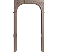 Арка Лесма стиль Казанка ПВХ дуб грей 700-1300х190х2250 со сводорасширителем К-2Э-ДГ