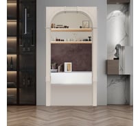 Арка Лесма стиль Палермо ПВХ белое дерево 700-1300х190х2250 со сводорасширителем ПШ-2П-БЭ