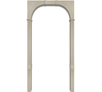 Арка Лесма стиль Палермо ПВХ капучино 700-1300х190х2250 со сводорасширителем ПШ-2Э-К