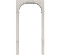 Арка Лесма стиль ПалермоПВХ белый ясень 700-1300х190х2250 со сводорасширителем ПШ-2Э-БЯ