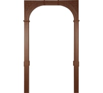 Арка Лесма стиль Казанка ПВХ итальянский орех 700-1300х190х2250 со сводорасширителем К-2П-ИО