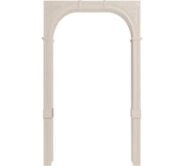 Арка Лесма стиль Казанка ПВХ магнолия 700-1300х190х2250 со сводорасширителем К-2П-Мг