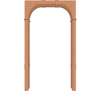 Арка Лесма стиль Милано ПВХ миланский орех 700-1300х190х2250 со сводорасширителем ПР-2П-МО