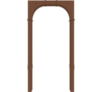 Арка Лесма стиль Палермо ПВХ итальянский орех 700-1300х190х2250 со сводорасширителем ПШ-2П-ИО