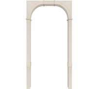 Арка Лесма стиль Палермо ПВХ магнолия 700-1300х190х2250 со сводорасширителем ПШ-2П-Мг