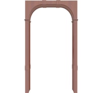 Арка Лесма стиль Милано ПВХ итальянский орех 700-1400х190х2250 со сводорасширителем ПР-2П-ИО