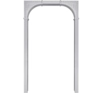 Арка Лесма стиль Эллада ПВХ платина 700-1300х190х2200 со сводорасширителем Эл-2П-Пл