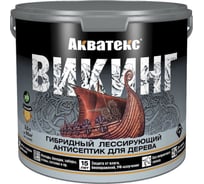 Антисептик для дерева Акватекс Викинг 65089, лессирующий, полуматовый, 2,5 л, тик 272529