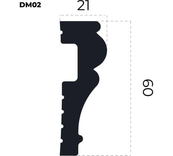 Молдинг ПРАЙМДЕКОР DM02 длина 2 м 19900