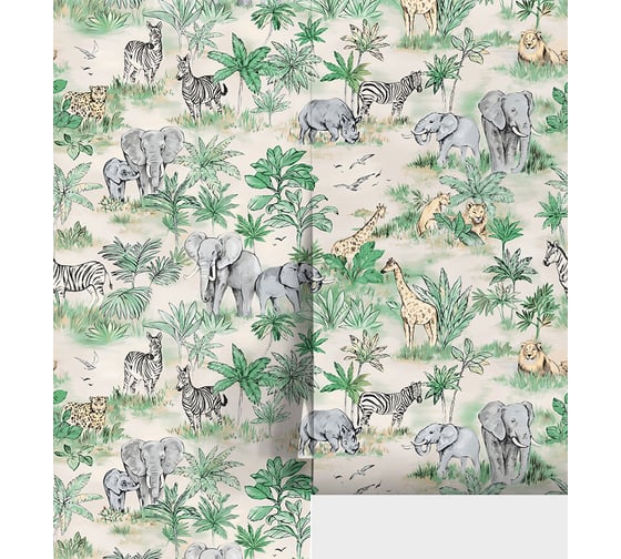 Обои горячего тиснения WallSecret Safari 1,06x10,05 8903-18
