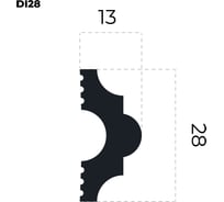 Молдинг ПРАЙМДЕКОР DI28 длина 2 м 20300