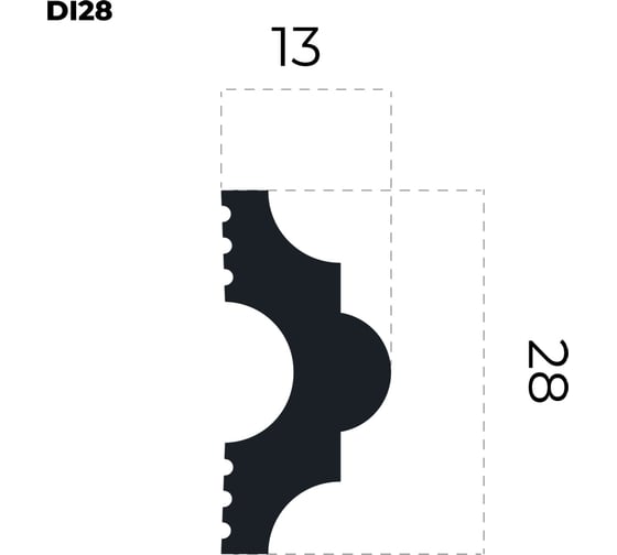 Молдинг ПРАЙМДЕКОР DI28 длина 2 м 20300 1