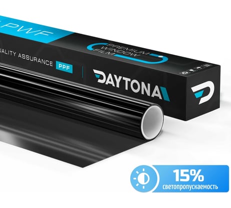 Тонировочная пленка для окон и интерьера Daytona черная 15 (9м х 0.75м) MP1200075090
