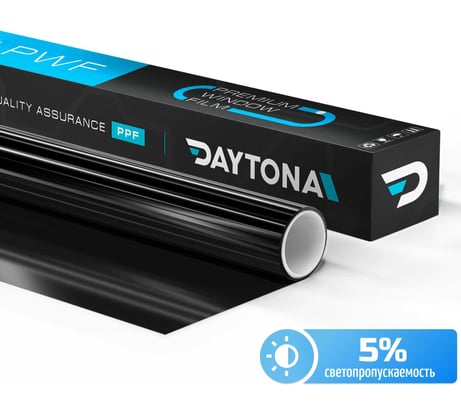 Тонировочная пленка для окон и интерьера Daytona черная 5 (6м х 0.75м) MP1198075060