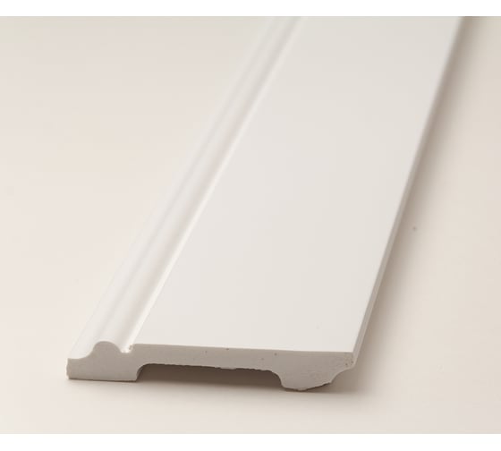 Плинтус UHD POLYMER 1 UHD 01/80 80x12x2000 Белый под покраску УТ000080883
