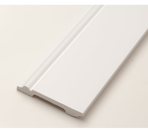 Плинтус UHD POLYMER 1 UHD 01/80 80x12x2000 Белый под покраску УТ000080883
