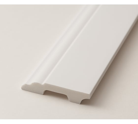 Плинтус UHD POLYMER 1 UHD 02/60 60x13x2000 Белый под покраску УТ000080884