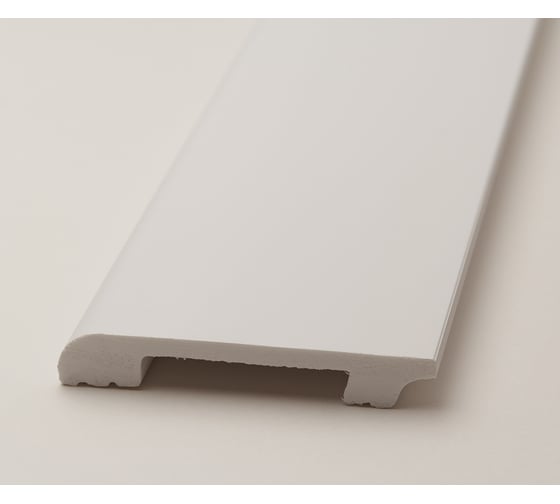 Плинтус UHD POLYMER 1 UHD 05/80 80x13x2000 Белый под покраску УТ000080886