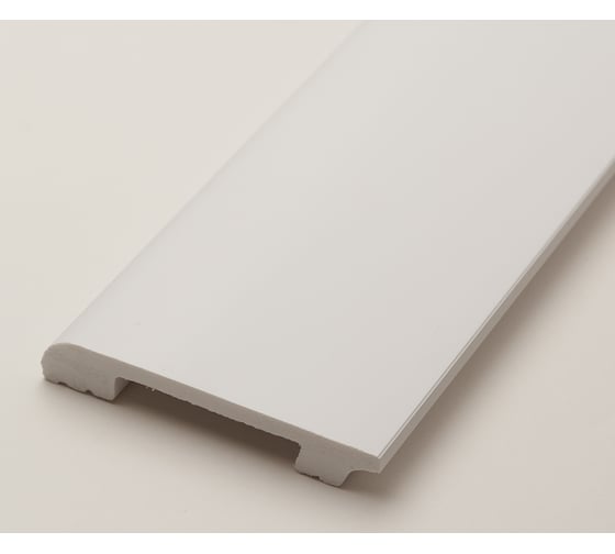 Плинтус UHD POLYMER 1 UHD 05/80 80x13x2000 Белый под покраску УТ000080886