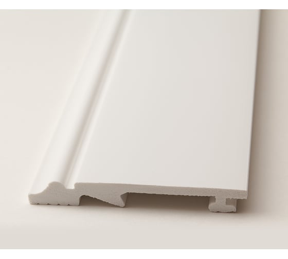 Плинтус UHD POLYMER 1 UHD 06/105C 105x14x2000 Белый под покраску УТ000080887
