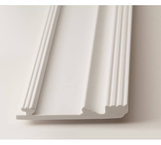 Плинтус UHD POLYMER 1 UHD 11/100C 100x14x2000 Белый под покраску УТ000080888