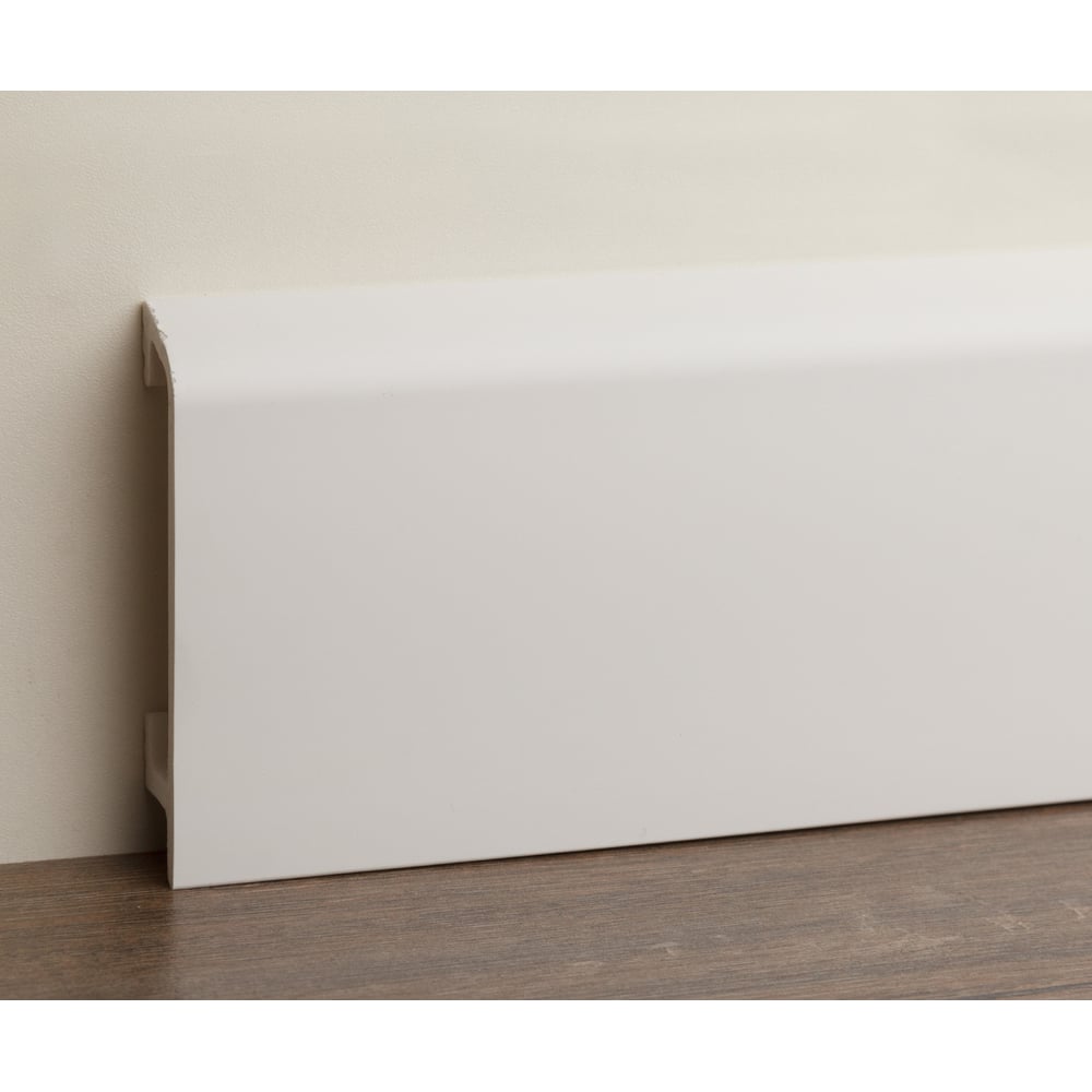 Плинтус UHD POLYMER 1 UHD 45/90 90x20x2000 9 Белый под покраску ...