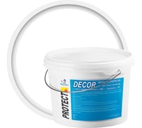 Моющаяся негорючая краска Мицар Protect Decor КМ0, 15 кг, белый УТ000005552