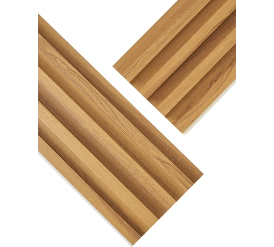 Реечные панели LAKO Комплект 10 шт., ПВХ Дуб натур 1000x160x23мм, 1,6м2 LKD-RE-P108-100CM-MEGA10
