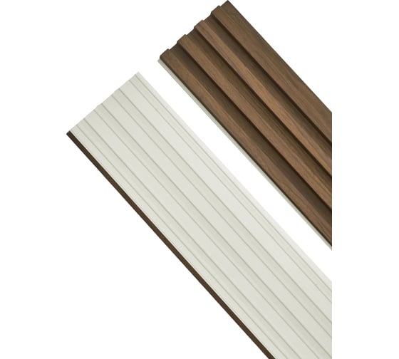 Реечные панели LAKO Комплект 10 шт., ПВХ Орех светлый 1000x160x23мм, 1,6м2 LKD-RE-P41-100CM-MEGA10