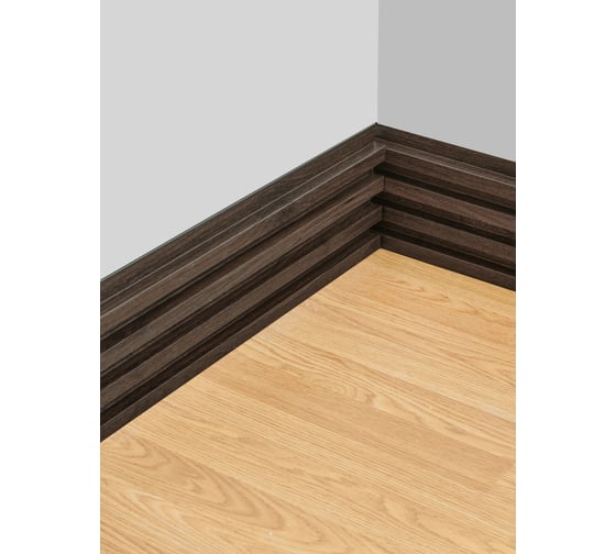 Реечные панели LAKO Комплект 20 шт., ПВХ Орех тёмный 1000x160x23мм, 3,2м2 LKD-RE-P109-100CM-MEGA20