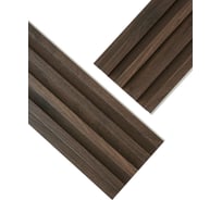 Реечные панели LAKO Комплект 20 шт., ПВХ Орех тёмный 1500x160x23мм, 4,8м2 LKD-RE-P109-150CM-MEGA20