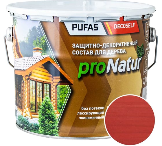 Лессирующий антисептик для дерева Pufas рябина Decoself 2,7л тов-214546