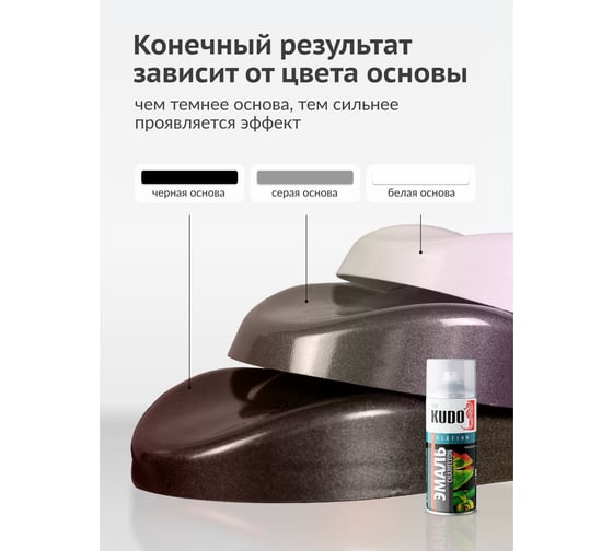 Эмаль декоративная KUDO CHAMELEON Лавандовая дымка (зелёный-медный-лиловый) KU-C267-5