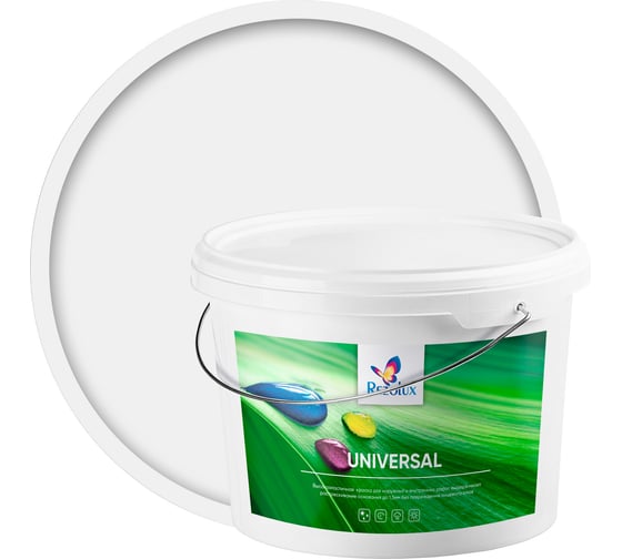 Резиновая краска Резолюкс Universal, 14 кг серый 7040 00000001497 1