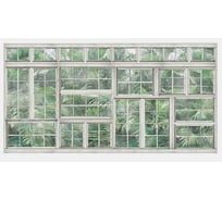 Фотообои ООО Первое ателье листья Расстекловка 400x200 см 94453-1-9-35153