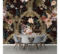 Фотообои ООО Первое ателье цветы Пышный цветочный орнамент 100x165 см 141430-1-9-52171