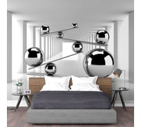 Фотообои ООО Первое ателье 3d Блестящие шары в тоннеле 145x100 см 141413-1-9-52084