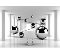 Фотообои ООО Первое ателье 3d Блестящие шары в тоннеле 300x210 см 141413-1-9-52082