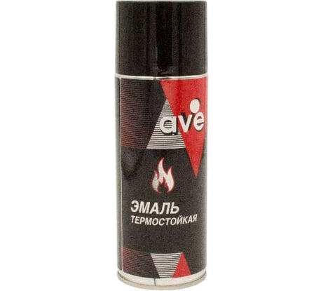 Термостойкая эмаль-спрей AVE черная 0,52 л 5002 80906010